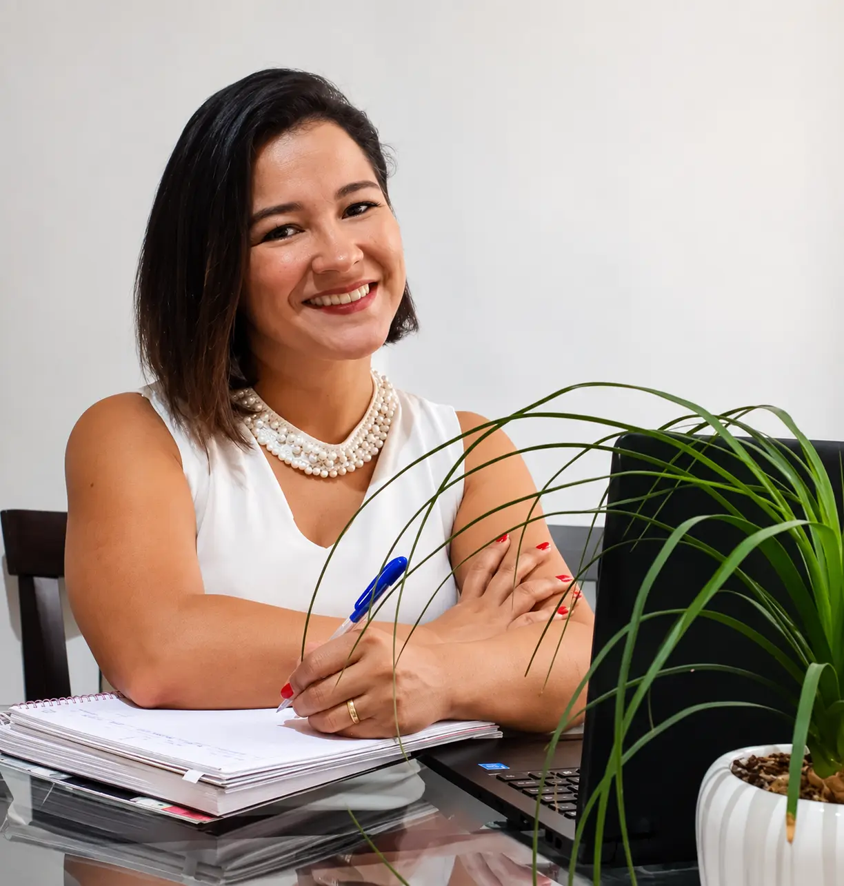 Mariana Karem em seu espaço de atendimento